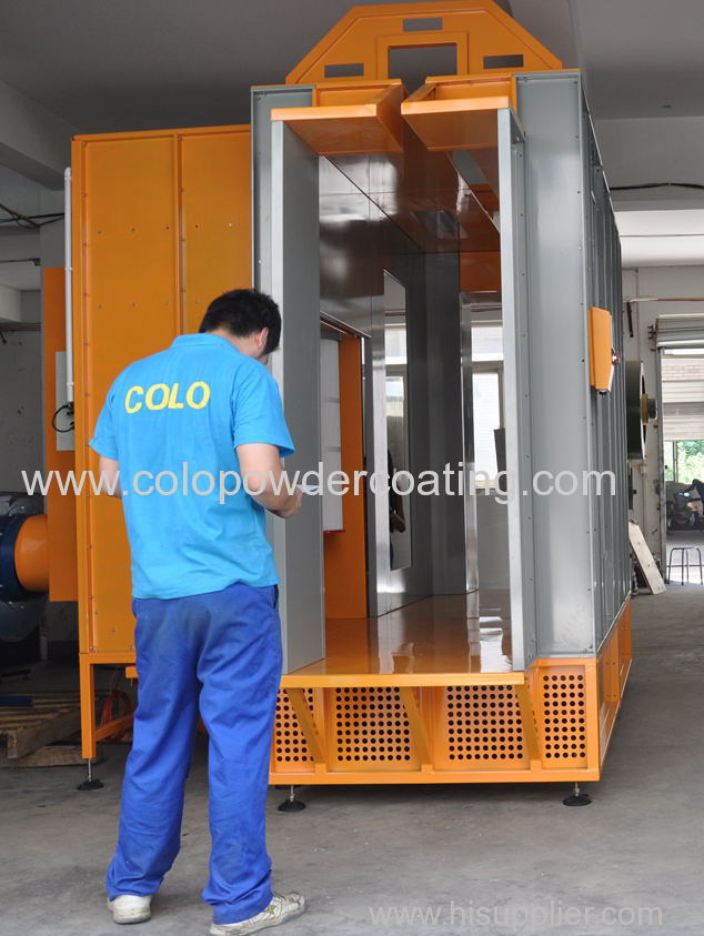 powder coating booth video