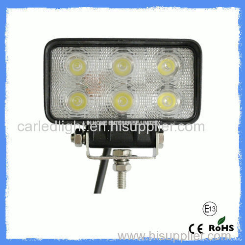 18 W 1650LM Flood Beam LED Work Lamps Led Truck Work Lights IP67