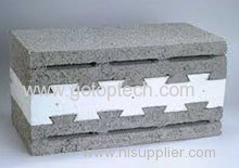 Polystyrene block insert product with EPS shape moulding machine