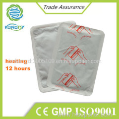 Kangdi OEM manufacturer of disposable heat warmer patch with CE ISO TUV GMP