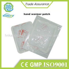 Kangdi OEM manufacturer of disposable heat warmer patch with CE ISO TUV GMP