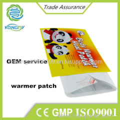 Kangdi OEM manufacturer of disposable heat warmer patch with CE ISO TUV GMP