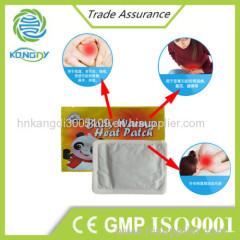 Kangdi OEM manufacturer of disposable heat warmer patch with CE ISO TUV GMP