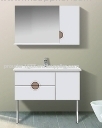 MDF Modern bathroom cabinets with mirror &basin