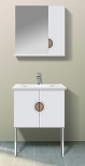 MDF Modern bathroom cabinets with mirror &basin