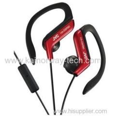 JVC HA-EBR80 Athletic Sports Clip In-Ear Ear-Clip Headphones With Mic And Remote