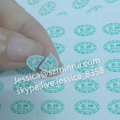 Promotion Price Security Sticker Calibration Show High Quality of Products Hot Sale Adhesive Type Custom Security Sticke