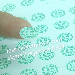 Promotion Price Security Sticker Calibration Show High Quality of Products Hot Sale Adhesive Type Custom Security Sticke