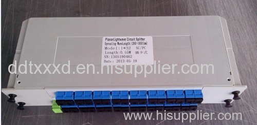 PLC FTTX Fiber Optic Splitter Box 1x32 For Outdoor Low Insertion loss