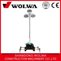 Manual lifting trailer lighting vehicle