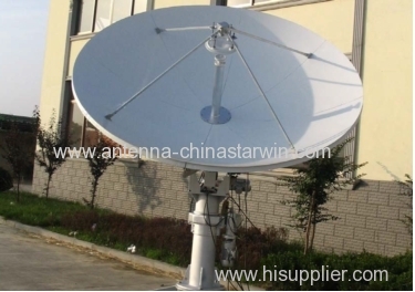 2.4m Linear /circular satcom antenna.