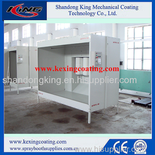 Open Face Manual Powder Spray Booth