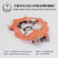 11 claws teeth safety anti-slip snow walking cleats professional crampons for outdoor climbing