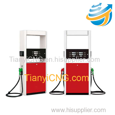 CNG dispenser with three line and dual hose