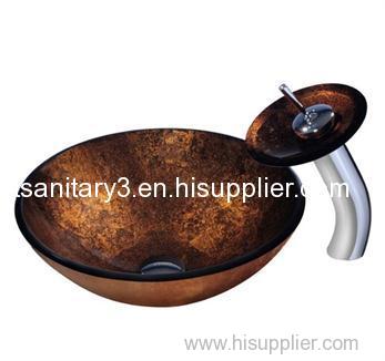 ceramic bathroom glass basin