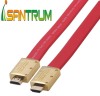 Zinc Alloy Flat HDMI Cable Support 4k*2K 3D Ethernet 1.4V