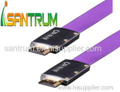 Zinc Alloy Flat HDMI Cable Support 4k*2K 3D Ethernet 1.4V
