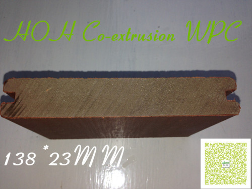 Co-extrusion high tech engineered flooring anti-corrosion no paint wpc decking