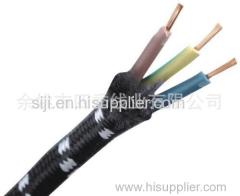 SJ-C21 VDE standard 3 cores insulated braided power cord