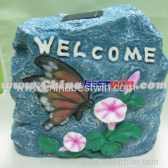 Butterfly Step Stone Solar Powered Light