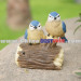 Garden Decor Post Solar Powered Light Trunk Birds