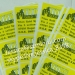 Factory Provide Custom Big Size Yellow Security Stickers Brittle Tamper Evident Destructible Labels