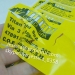 Factory Provide Custom Big Size Yellow Security Stickers Brittle Tamper Evident Destructible Labels