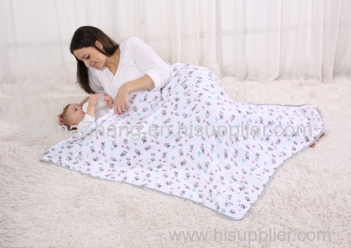 LAT double-layer 100% cotton cozy blanket