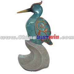 Garden Decor Post Solar Powered Light Waterfowl