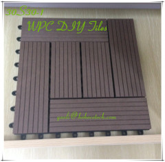 Corrosion-resistant board anti UV none paint WPC flooring Grade A WPC DIY tiles