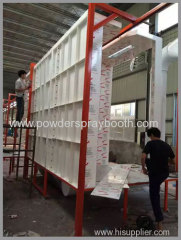 Mono-cyclone Automatical Powder Painting Booth from China Supplier