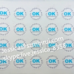 Strong Adhesive Wholesale Custom Warranty Sticker Round Shape in 15mm Diameter Security Stickers for Your Products