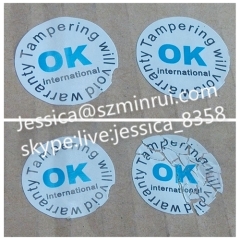 Strong Adhesive Wholesale Custom Warranty Sticker Round Shape in 15mm Diameter Security Stickers for Your Products