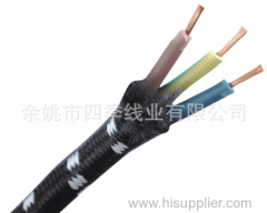 High quality VDE standard braided flexible power wire with rubber sheath