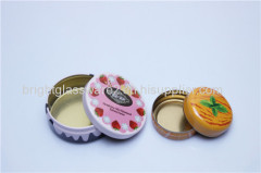 Cosmetic Metal Lids Cream Metal Jar With Round Shape And Colorful Painting