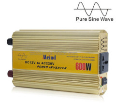 Meind Sufficient 600W Pure Sine Wave DC to AC Power Inverter with Universal Socket