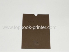 Custom cardboard gift card with kraft paper envelope printing