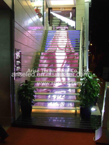 Stair LED displays /Floor LED displays/Stair LED Video Displays/ LED VIDEO FLOOR & STAIRS P6/P6.67/P7.62/P10/P16/P18/P2