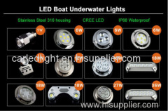 6 PCS Cree LEDs Waterproof Underwater Led Boat Lights 60LM - 500LM