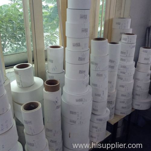 Permanent Adhesive Ultra Destructible Labels Material Matte White Self Destructible Paper