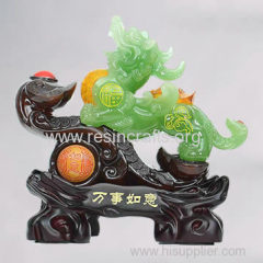 Imitation jade resin crafts