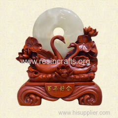 Imitation wood resin crafts