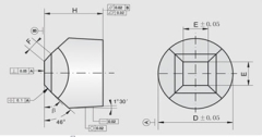 Tungsten Cemented Carbide Adjustable Anvil