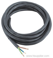 Rubber insulated and sheathed power cable