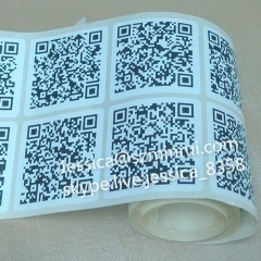 Wholesale Custom high quality Professional Anti-counterfeit Destructible QR Code Labels with the QR Code printing
