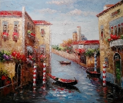 100% Handmade High Qualitty Mediterranean Oil Painting