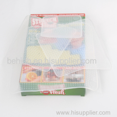 Stretch and Fresh Re-usable Food Wraps 4pcs set