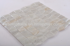 Rose Latest Iridescent Series Glass Mosaic with Trapezoid shape