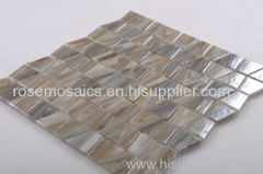 Rose Latest Iridescent Series Glass Mosaic with Trapezoid shape