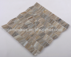 Rose Latest Iridescent Series Glass Mosaic with Trapezoid shape